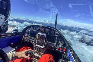 Raphaël Domjan a volé plus haut que Bertrand Piccard. KEYSTONE/RAPHAEL DOMJAN